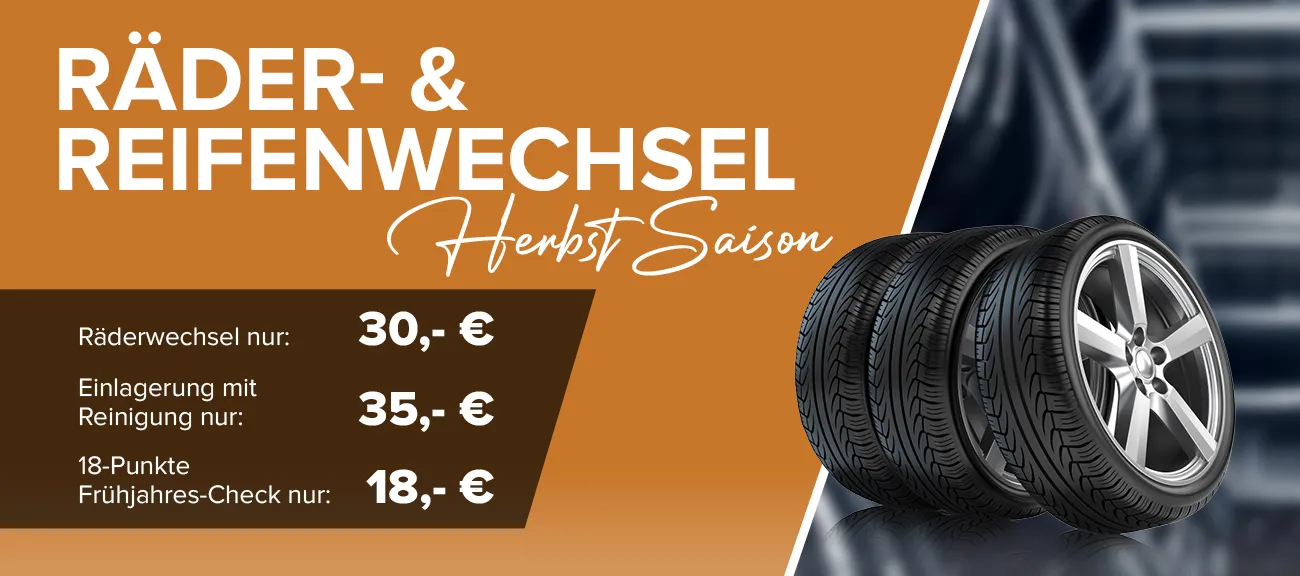 Räderwechsel Herbst