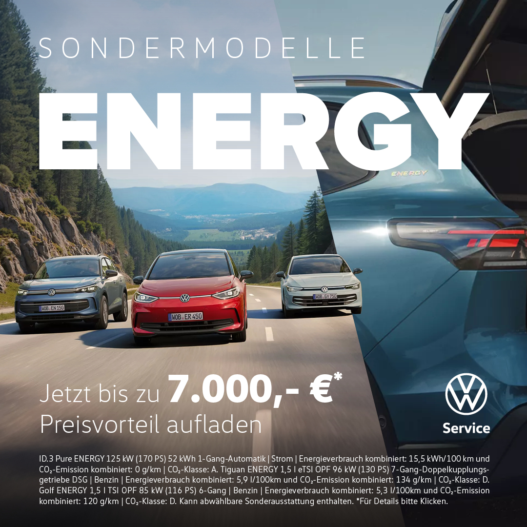 BEITRAG VW Energy Sondermodelle