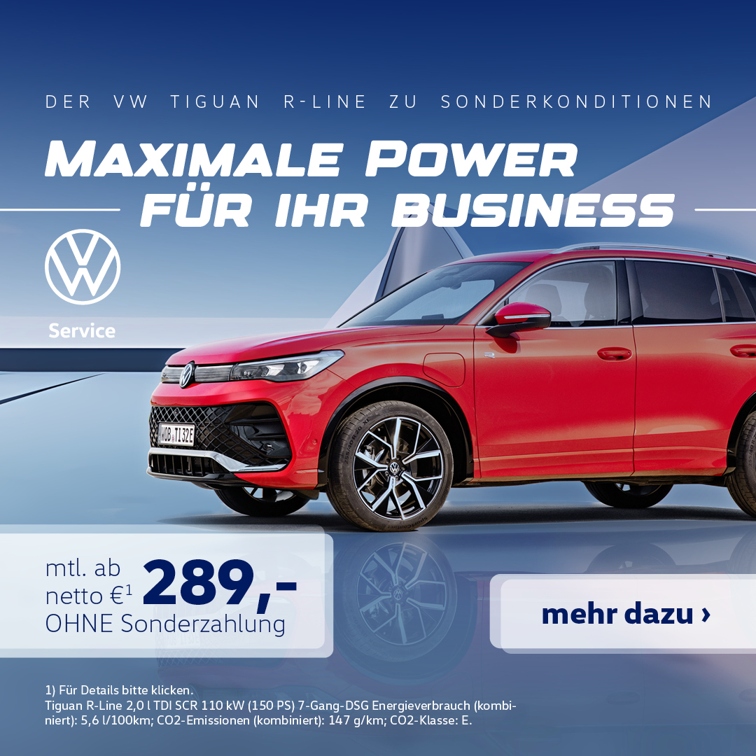 Tiguan R-Line Business Leasing