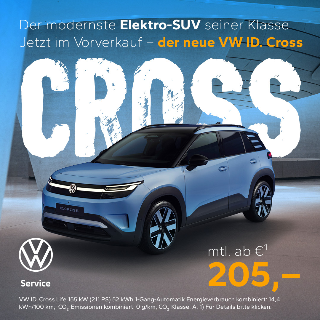 BEITRAGSBILD NEW VW ID CROSS Q3 BEITRAGSBILD NEW VW ID CROSS Q3